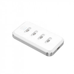 Station de charge magnetique 12800mAh avec 4 mini banques de...