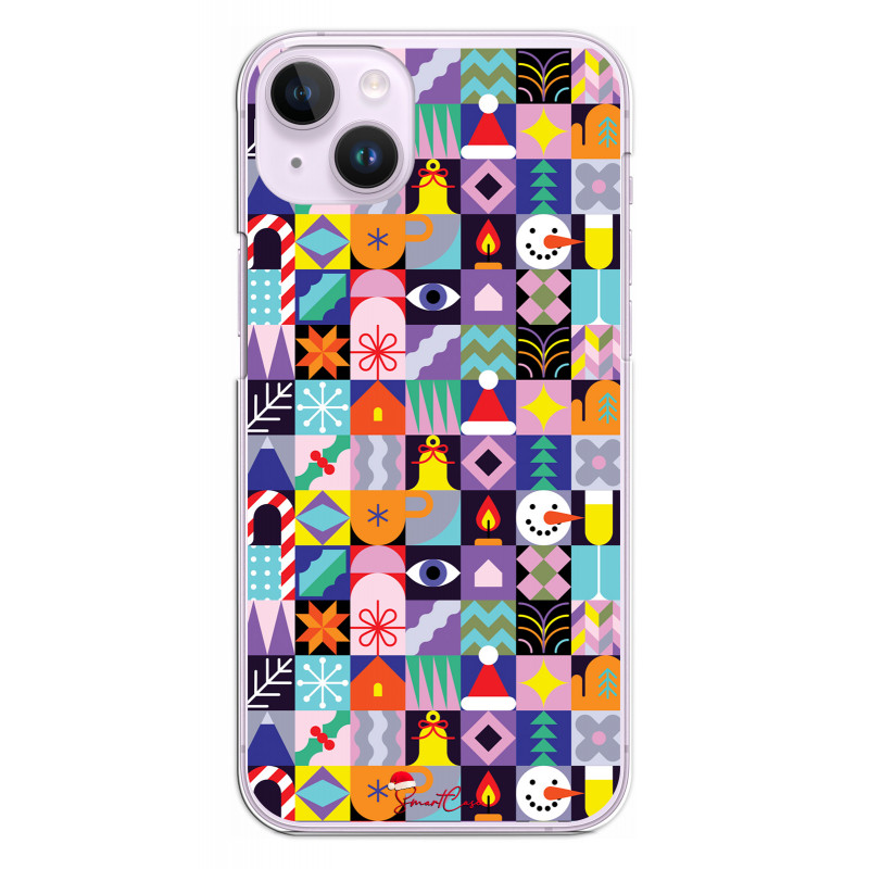 Coque souple transparente pour iPhone 14 - Mosaique
