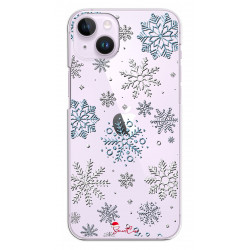 Coque souple transparente pour iPhone 14 - Flocons