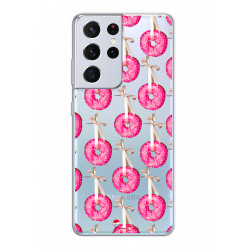 Coque souple transparente pour Samsung Galaxy S21 Ultra 5G - Donuts