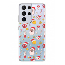 Coque souple transparente pour Samsung Galaxy S21 Ultra 5G - Peace...