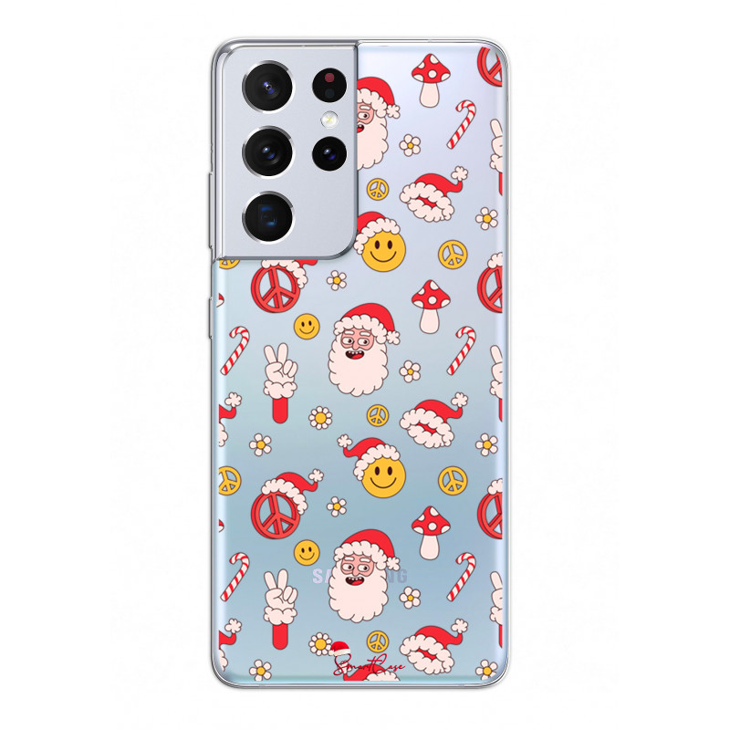 Coque souple transparente pour Samsung Galaxy S21 Ultra 5G - Peace...