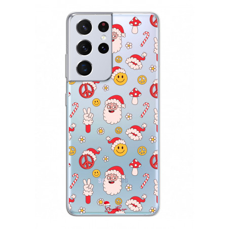 Coque souple transparente pour Samsung Galaxy S21 Ultra 5G - Peace...