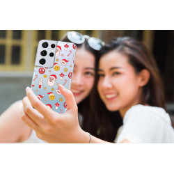 Coque souple transparente pour Samsung Galaxy S21 Ultra 5G - Peace...