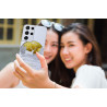 Coque souple transparente pour Samsung Galaxy S21 Ultra 5G - Cerf or