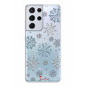 Coque souple transparente pour Samsung Galaxy S21 Ultra 5G - Flocons