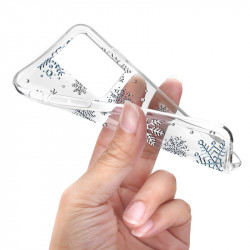 Coque souple transparente pour Samsung Galaxy S21 Ultra 5G - Flocons