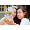Coque souple transparente pour Samsung Galaxy S21 5G - Cerf or
