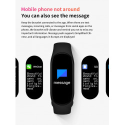 Bracelet connecte avec traqueur de fitness et podometre - Silicone...