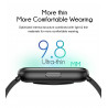 Montre connectee 1,8 pouces - Silicone noir