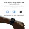 Montre connectee 1,8 pouces - Silicone noir