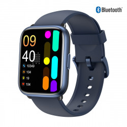 Montre connectee 1,8 pouces - Silicone bleu marine