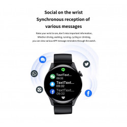 Montre connectee etanche avec appels Bluetooth et moniteur de...