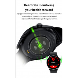 Montre connectee etanche avec appels Bluetooth et moniteur de...