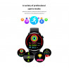 Montre connectee etanche avec appels Bluetooth et moniteur de...