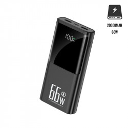 Power bank portable 20 000 mAh 66W - Noir