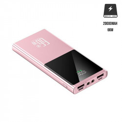 Power bank portable 20 000 mAh 66W - Rose
