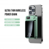 Power bank magnetique 10 000 mAh avec chargeur sans fil integre - Vert