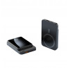 Power bank magnetique 10 000 mAh avec chargeur sans fil integre - Noir