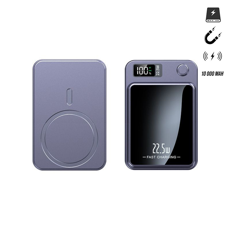 Power bank magnetique 10 000 mAh avec chargeur sans fil integre ...