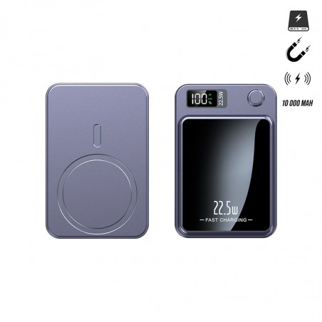 Power bank magnetique 10 000 mAh avec chargeur sans fil integre ...