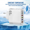 Chargeur secteur 65W avec 5 ports USB PD QC 3.0 et adaptateur de...