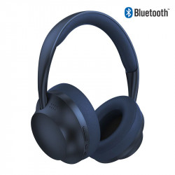 Casque Bluetooth stereo avec super bass et micro - Bleu nuit