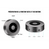 Haut parleur Bluetooth portable avec touches tactiles - Noir
