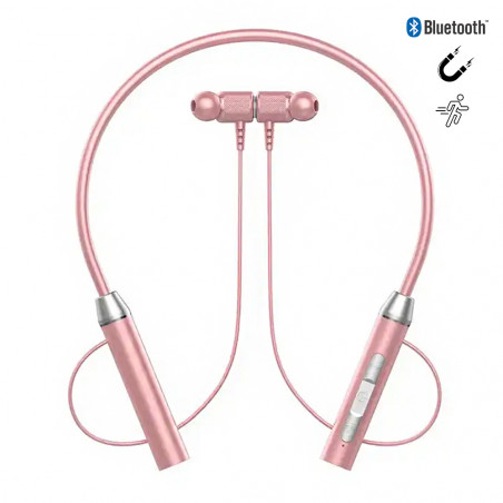 Casque de sport sans fil Bluetooth 5.0 tour de cou avec ecouteurs...