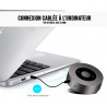 Haut parleur Bluetooth portable avec touches tactiles - Noir