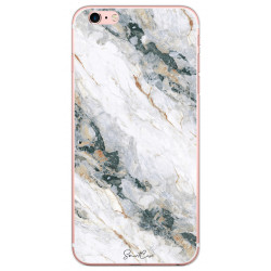 Coque souple transparente pour iPhone 6,7,8,SE,SE2,SE3 - Marbre blanc