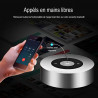 Haut parleur Bluetooth portable avec touches tactiles - Noir