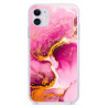Coque souple transparente pour iPhone 11 - Marbre rose