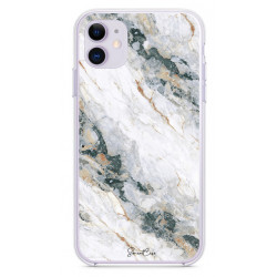 Coque souple transparente pour iPhone 11 - Marbre blanc