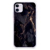 Coque souple transparente pour iPhone 11 - Marbre noir