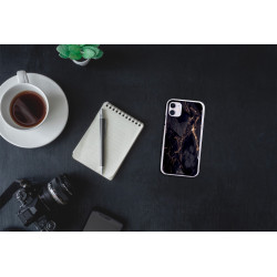 Coque souple transparente pour iPhone 11 - Marbre noir