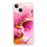 Coque souple transparente pour iPhone 13 - Marbre rose