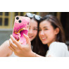Coque souple transparente pour iPhone 13 - Marbre rose