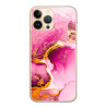 Coque souple transparente pour iPhone 13 PRO - Marbre rose