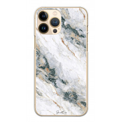 Coque souple transparente pour iPhone 13 PRO - Marbre blanc