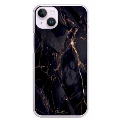 Coque souple transparente pour iPhone 14 - Marbre noir