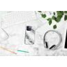 Coque souple transparente pour iPhone 14 PRO - Marbre blanc