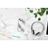 Coque souple transparente pour iPhone 14 PLUS - Marbre blanc