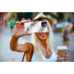 Coque souple transparente pour iPhone 14 PRO MAX - Marbre blanc