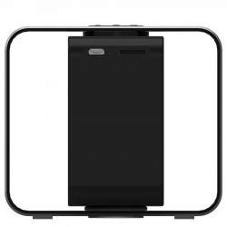 Haut - parleur radio sans fil Bluetooth rotatif avec horloge et alarme