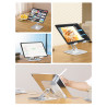 Support pliable en aluminium pour Smartphone et tablette - Blanc