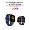 Montre intelligente etanche avec fonction cardiaque - Bleue