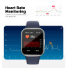 Montre intelligente etanche avec fonction cardiaque - Bleue