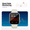 Montre intelligente etanche avec fonction cardiaque - Beige