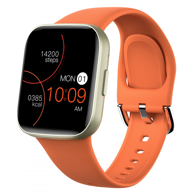 Montre intelligente etanche avec fonction cardiaque - Orange